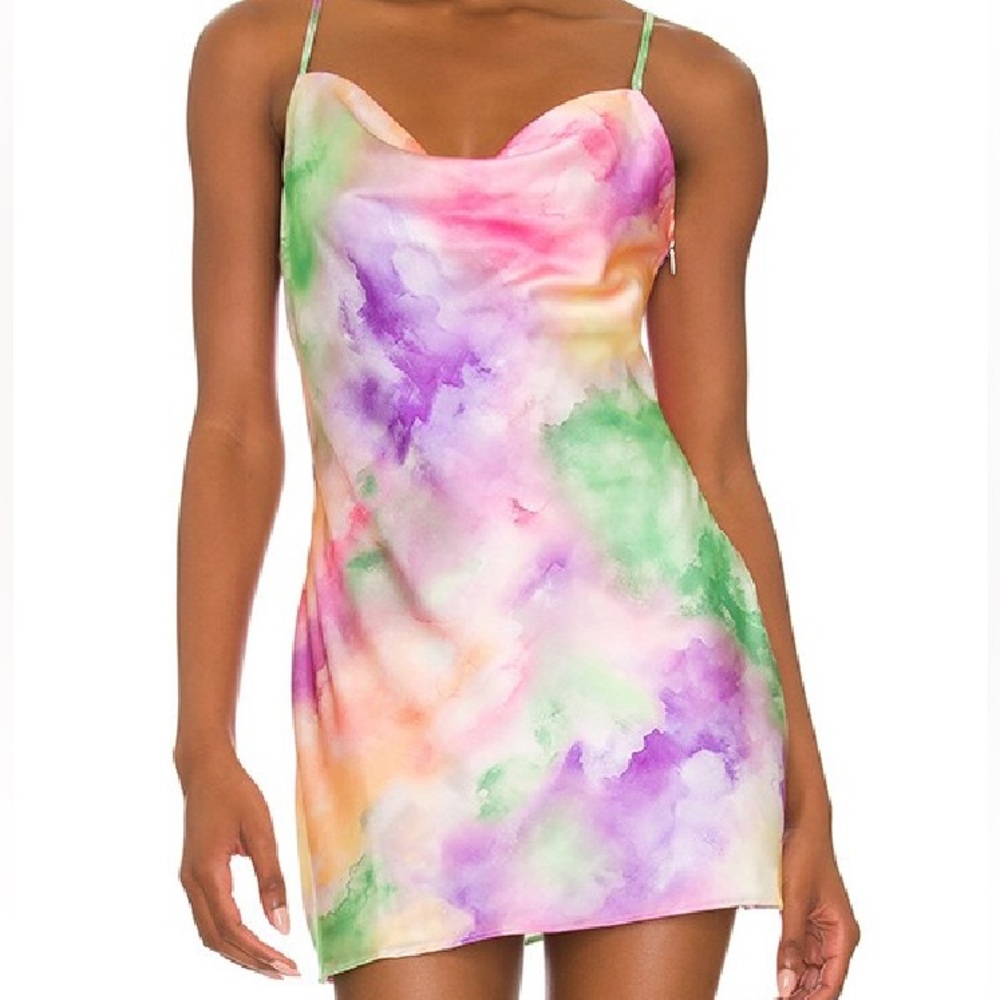 Vibrant Tie-Dye Mini Dress
